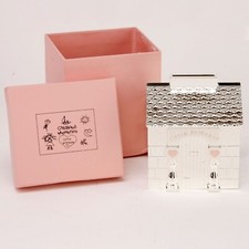 Wendy House Money Box Little Princess Silver and Pink Christening New Baby Gift