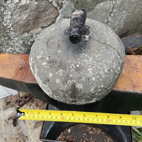 Antique curling stone - curling,
