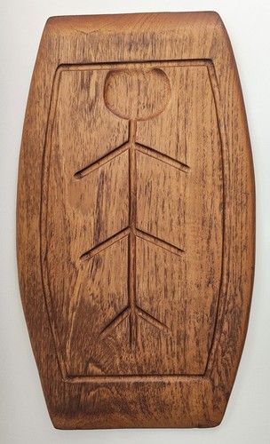 Mid century teak double sided - mid,