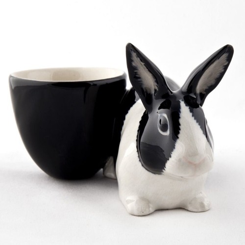 Black white dutch rabbit - white,