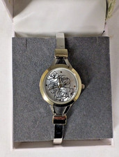 LAURA ASHLEY LADIES WATCH (LA31019TTG) ROSES ON GOLD COLOURED FACE - IN BOX(Had)