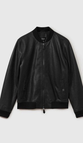 Reiss leather bomber jacket