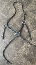 Black Leather Grackle Noseband