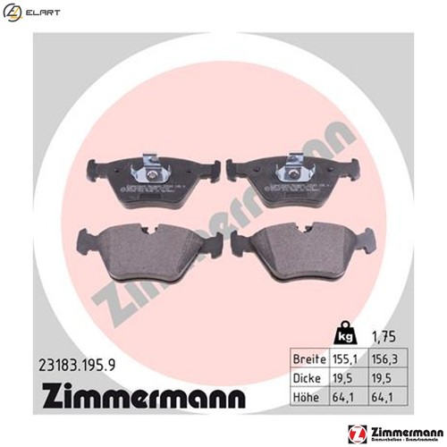 Brake pad set - pad,