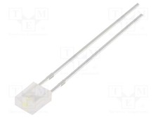 20mA LED 2x4x5mm rectangular white cold 100° 500÷750mcd