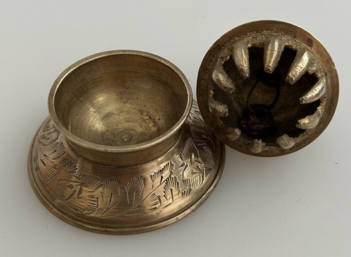 Vintage engraved brass claw - vintage,
