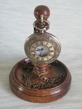 POCKET WATCH STAND DARK OAK, MAHOGANY or LIGHT OAK HARDWOOD DISPLAY WOOD HOLDER