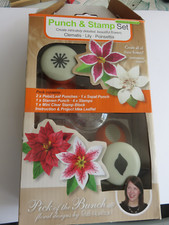 Tonic Punch and Stamp Set - Clematis, Lily, Poinsettia
