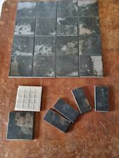 16 off Ten by Ten Porcelain Italian Made Lamiera Black 10cm x 10cm by 7mm Tiles