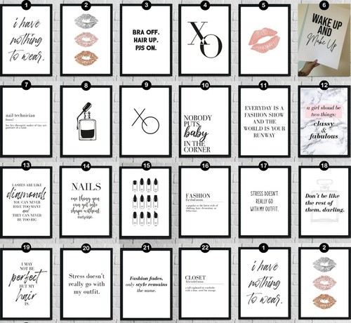 Dressing room bedroom prints - room,