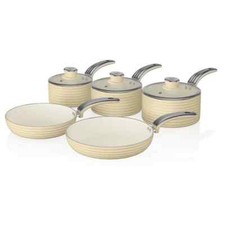 Swan 5 Piece Retro Pan Set