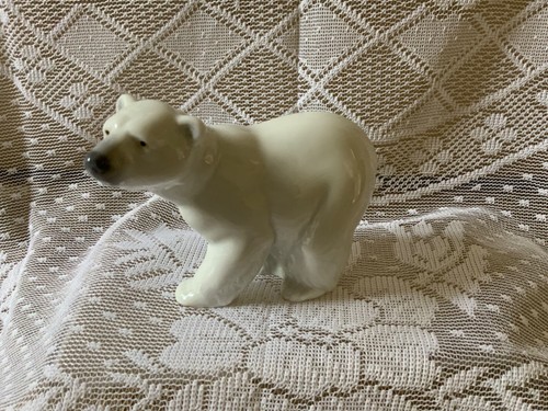 Lladro polar bear standing - bear,