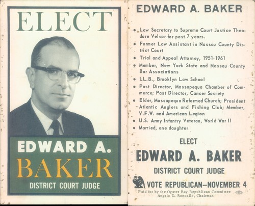 Election campaign postcard