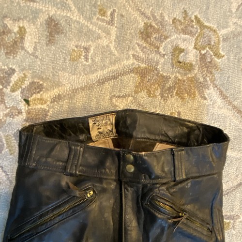 Langlitz leather pants used - leather,