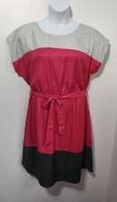 Boden colour block satin dress