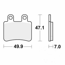 TRW Brake Pads Standard MCB735