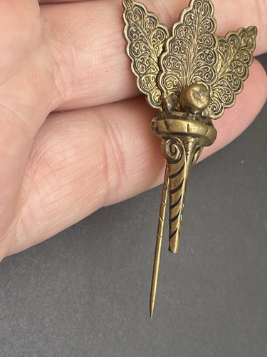 Victorian brass filigree