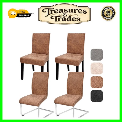 Set khaki faux suede - set, 4
