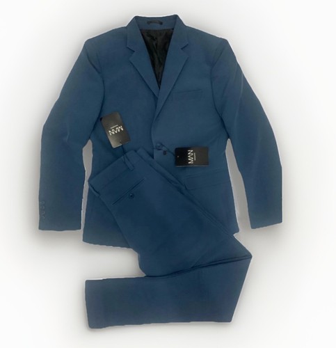 Men blue suit - blue,