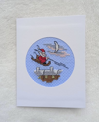 Handmade cross stitch card - handmade,