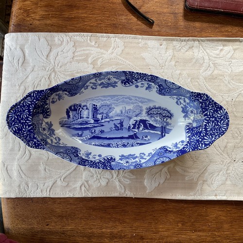 Spode blue italian oval - spode, open