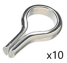 Nickel Plated 6mm Loop Shelf Support For Wooden Shelves, Steel (10 pieces)