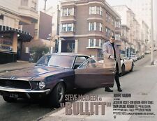 BULLITT 1968 QUAD POSTER PRINT  30X40" Steve McQueen FREE P&P Robert Vaughn rare