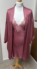 Victoria Secret 2 Peice Rose Slip Dress and Kimono Gown