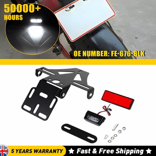 Black universal motorbike tail - black,