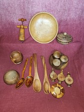 Joblot Bundle Wooden Vintage Items Collectors lot Treen