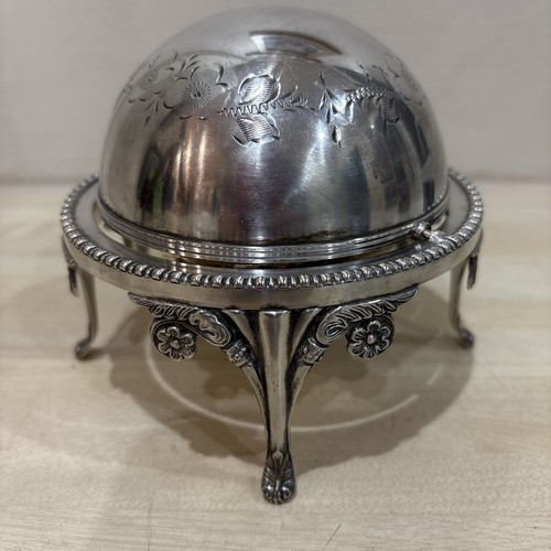 Vintage silver plated roll - vintage, roll-top