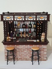 Dolls House Square Stand Alone Bar  Pub Furniture 1:12 lot. 