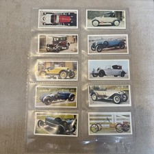 Craven Black Cat Vintage Cars Cigarette Cards Full Set 