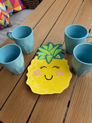 Set melamine rice blue - set,
