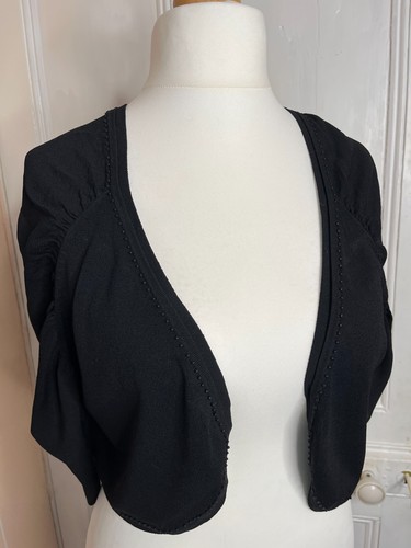 Coast black cropped bolero - coast,
