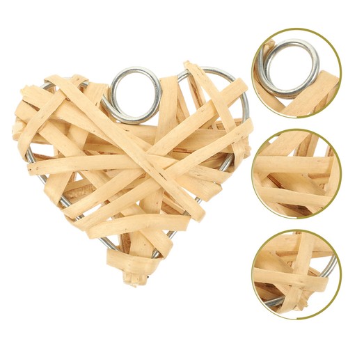 Pcs small wicker hearts - 8,