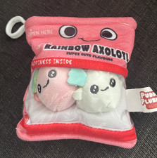 My Kawaii Mini Pudding Plushies Rainbow Axoloti 5" - EXCELLENT CONDITION