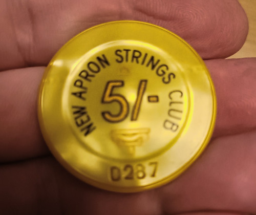 Vintage casino chips - casino, 5/-