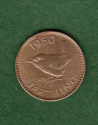 British farthing 1950 - british,