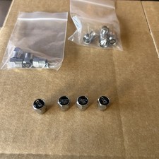AUDI Silver Anti Dust Valve Stem Tire Tyre Caps #e48