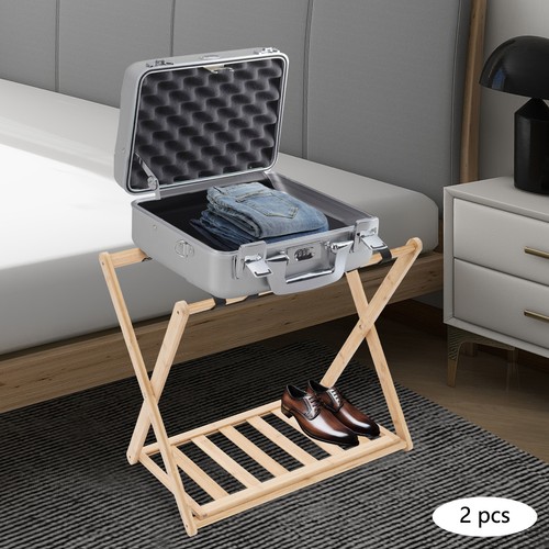 Folding metal luggage - 2x, rack