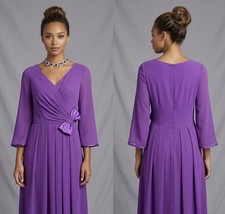 Frank Usher purple bow wedding