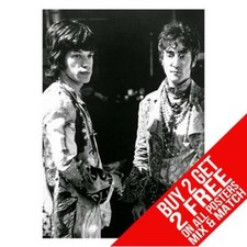 JOHN LENNON AND MICK JAGGER BB1 POSTER PRINT A4 A3 SIZE - BUY 2 GET ANY 2 FREE