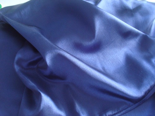 Royal blue satin silk - royal,