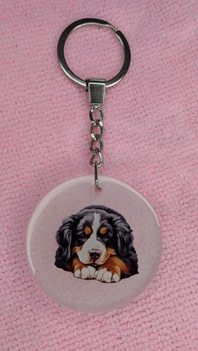 Bernese mountain dog - bernese, keyring