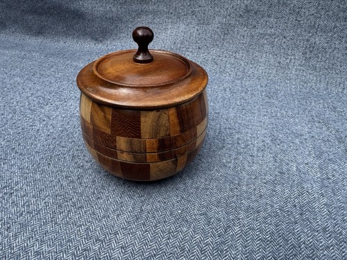 Hand turned wooden - turned, trinket