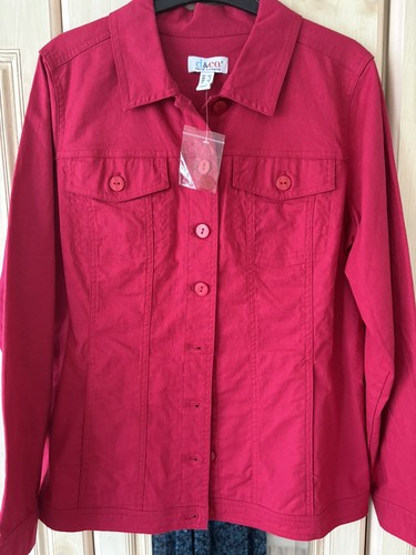 Denim linen blend jacket - denim,