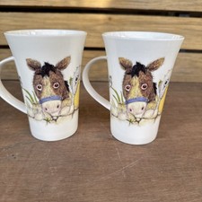 Lesser & Pavey - Cow Design - Rather Charming - Fine Bone China - Tall Mugs