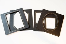 Photo album overlays - 27 GF Smiths black slip-in mounts, unused