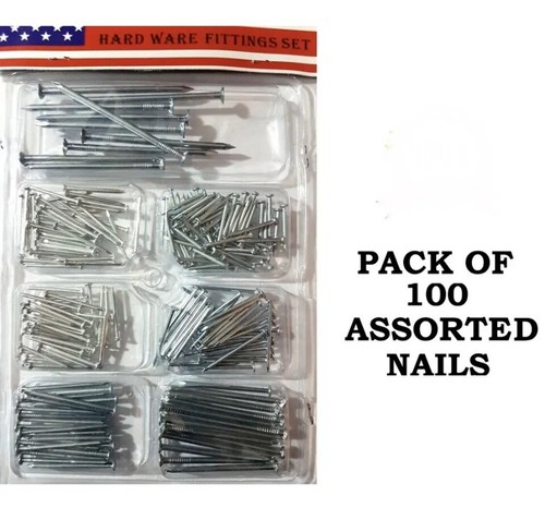 100 assorted nail metal - assorted,